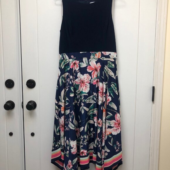 Elle Asymmetrical Dress Blue - Picture 2 of 4